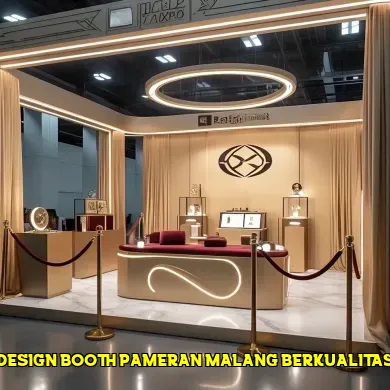 design booth pameran malang berkualitas